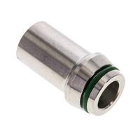 20x3.5mm Stainless Steel Straight with Welding End 400 bar FKMO-ring ISO 8434-1