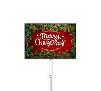 20x30 CM Christmas Yard Sign Merry Chirstmas Aluminum Sign With Stake Christmas Yards & Lawn Decorations Winter Outdoor Decor Sturdy & Strong Easy to Install