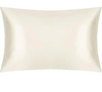 20x30in Mulberry Silk Pillowcase For Hair And Skin, Envelope Style, On One Side, Tencel On The Other for sofas and bedroom(White)