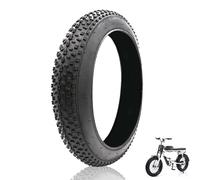 20x4.0 / 26x4.0 Fat Tire for E-Bike, Folding Bead Puncture Proof Replacement with White Sidewall Compatible with Urban Street Mountain and 3-Wheel Bikes(A,20x4.0)