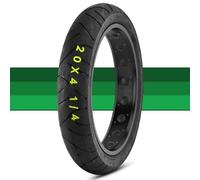 20x4.1/4 20 Inch Fat Bike Tire, Replacement for Urban Commuter Off-Road Bicycle with Wear-Resistant Anti-Slip Street Tread 35 PSI Max(1PC)