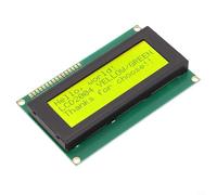 20x4 LCD Display Module with Analog Input and Serial Interface for Clear Display in Electronics and Microcontroller Applications (yellow)
