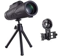 20X40 Monocular Telescope, Portable High Power Monocular Compact With Night Vision Bak4 Prism Fmc Lens Monocular With Smartphone Adapter And Tripod For Adults Kids Bird Watching Seeing little surprise