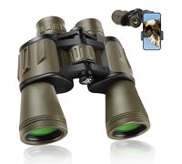 20x50 Binoculars for Adults Powerful Military Compact HD Waterproof Binoculars with Low Light for Bird Watching Travel Hunting Football Games Stargazing with Carry Bag