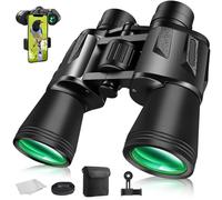 20x50 High Power Binoculars for Adults Bird Watching,Waterproof Binoculars Telescope with Clear Vision, BAK4 Prism, FMC Lens, Ideal Essenstials for Travel Camping Hiking Football Games Black