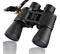 20x50 High Powered Binoculars for Adults，Compact Binoculars with Low Light Vision for Bird Watching Hunting Football Games Travel Large Eyepiece/High Definition/Large View Binocular (Black)