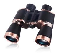20x50 High Powered Binoculars for Adults，Wide Field of View/High Definition Binoculars Professional Binocular for Football Games，Concerts, Travel,Bird Watching，Hunting BAK4 Prism FMC Lens (Brown)