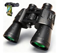 20x50 High Powered Binoculars for Adults with Smart Phone Adapter - Waterproof Compact Hunting Binoculars for Bird Watching, Low Light Night Vision Travel Binoculars with Carrying Case & Strap