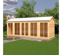 Shire Mayfield Summerhouse 20X6Ft With Interchangable Front Panels