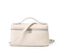 20x6x12cm Leather Women's Bag,Handheld Bag with Leather Crossbody Strap(For Daily Essentials like Makeup Mirror,Phone)