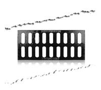 20x8in Cast Iron Drain CoverHeavy Duty Outdoor Channel Drain Grate for Yard Catch Basin Trench Drainage Solutions Metal Sewer Grate Drainage Grate 20x14x1.2in50x35x3cm