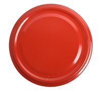 20xGlass Jar Lids Twist Off 82mm Metal Replacement Caps for Jam Honey Pickle Vegetables Fruits Plain Colors Metal Preserving Lid (Red)