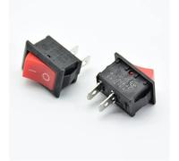 21 * 15mm 2PIN Kcd1 Boat Rocker Switch Snap-in ON/OFF Position Snap 6A 250V 10A125V Copper Feet 10Pcs(10pcs red)