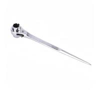 21-22mm Scaffold Spanner Ratcheting Socket Wrench Flat Satin Cr-v Ratchet Podger Tool