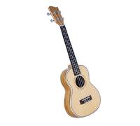 21/23/26-inch Ukulele Matte Surface Spruce/zebrawood Top Ukulele 4-string Small Guitar Instrument Ukelele for Beginner (Color : B, Size : 21-inch)