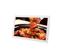 21.5/22-inch ultra-high-definition IPS screen electronic photo album: fully automatic picture and video carousel, digital photo frame, a new choice for home decoration (Color : White)