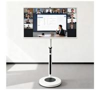 21.5"/24"/27"/32" Portable TV On Wheels - 1080p Android Touch Screen Monitor With Built-In Camera, 8+128GB, 5-8H Battery & Full Swivel Rotation(8+128gb(4k),32IN)