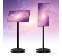 21.5"/27" Wireless Movable Smart TV, Android 15 Portable Touch Screen Monitor on Wheels, 1080P Display, 6GB RAM 128GB Storage, 13MP Camera, 8H Battery, HDMI Type C for Smart Home Office Use(21.5B)