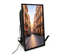 21.5" Advertising Backpack Digital Signage - 1000 Nits High Brightness LCD Screen, Human-Walking Mobile Billboard With USB/App/HDMI Input For Outdoor Marketing