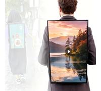 21.5" Android 11 Digital Advertising Backpack - 1080x1920 HD LCD Screen With 2GB+32GB Storage, Mobile Billboard Display Supporting USB/APP Remote Input For Outdoor Marketing