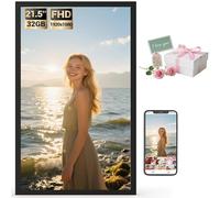 21.5" Frameo Digital Picture Frame WiFi, TEKXDD 32GB 1920x1080 IPS