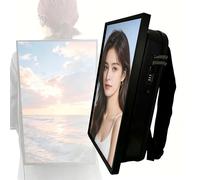 21.5" IP65 Waterproof Advertising Backpack - 1000 Nits High Brightness LCD Digital Signage, Android 11 Mobile Billboard With USB/HDMI/APP Input For Outdoor Marketing