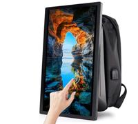 21.5" LCD Advertising Backpack, LED Backpack, 1920 * 1080 Resolution Ratio, Battery 5 H, Wireless Control via Mobile App, for Street Promotion and Mobile Advertising