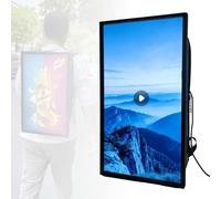 21.5" Portable LCD Backpack Digital Signage - WiFi Connected Mobile Billboard Display, Wearable Advertising Screen For Outdoor Marketing & Street Promotion