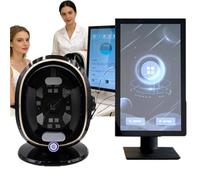 21.5" Smart AI Skin Detector Professional 3D Facial Scope Analyzer | For estheticians with offline client management, image evaluation and real time mobile sync(Black)