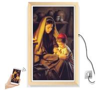 21.5Inlarge Picture Frames Wall Hanging Wifi Digital Photo Frame, 1920X1080 Hd Ips Touch Screen,For Wall Gallery Home Office Decor