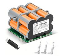 21.6 V Wet/Dry Vacuum Cleaner Replacement Battery for Tineco Floor One S5 /S5 Pro /S5 Pro 2 /S5 Smart /S5 Steam / S5 Extreme / S5 Intelligent Battery Long Running Time (1 Battery + 1 Brush + 3M