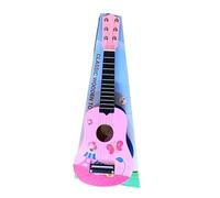 21'' CLASSIC GUITAR KIDS ACOUSTIC WOODEN MUSICAL INSTRUMENT LEARNING PINK BUTTERFLY Guitar Classical with 6 Adjustable Strings Skill Improving Kids Play Early Educational Pre School Children
