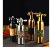 (21 cm - Rose Gold) Black Pepper Mill, Salt, Pepper, Spices, Creative Kitchen Gadgets, Pepper and Salt Grinder, Grinding 2024 HOT
