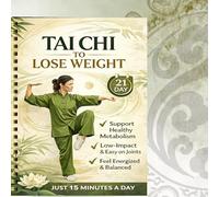 21-Day Tai Chi Weight Loss Planner - 15-Minute Daily Low-Impact Routine for Beginners, Energy & Flexibility Tracker, Joint-Friendly Fitness Journal