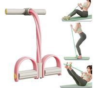 21 Fitness Resistance Bands-4 Tube Pedal Ankle Puller 2025 Upgrade Stretch Bands for Exercise Sit Up Exercise Equipment AB Training Auxiliary Device Workout Equipment for Women Men