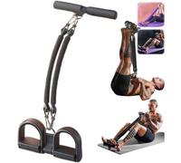 21 Fitness Resistance Bands Set - 4-Strand Pedal Ankle Puller, 100LB Max Resistance, 2025 for Ab Training, Core Strength & Full-Body Workouts (Black 50 lbs)