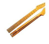 21 Frets One Piece Flame Maple Yellow Color Electric Guitar Neck Accessories Parts