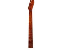 21 Frets One Pieces Tiger Flame Maple Neck With Glossy Yellow Paint Electric Guitar Neck Guitar Accessories Parts