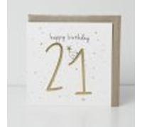 21 Gold Birthday Greeting Card