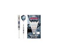 (21 Grams) Unicorn Darts Silver Star 3 Gary Anderson 80% Tungsten Precision Steel Tip Set