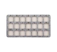21 Grids Nonslip Felt Beading Mat Jewelry Craft Organizers for Jewelry Making and Organization with Soft Surfaces Felt Pad