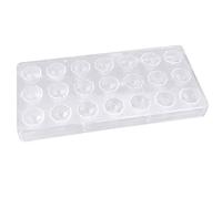 21 Half Diamond Clear Polycarbonate Chocolate Molds for Party Friends