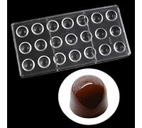 21 Holes Bullet Shape Polycarbonate Chocolate Mold DIY Cake Decorating Mold Clear Chocolate Pudding Moulds Candy Pastry Chocolate Soap Ice Molds Kitchen Baking Tools Bakeware Pan