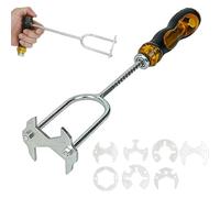 21-in-1 Telescopic Multi-function Sink Wrench, Sink Wrench Faucet Tool with 7 Interchangeable Die Heads, Multifunctional Basin Wrenches, Universal Plumbers Tool for Tight Spaces Kitchen Bathroom