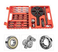 21 in1 Bearing Removal Puller Kit, Wheel Hub Bearing Remover & Installer tool kit, Gear Bearing Disassembly Puller Set, Inner Hole Bearing Puller, w/ 6-Sized Pullers