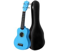 21-inch 12-fret Ukulele Basswood Body Ukulele Mini Guitar String Instrument For Ukulele Lovers Ukelele for Beginner (Color : Blue)
