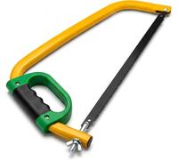 21 Inch Bow Saw with High Carbon Steel Blade, Heavy Duty Tree Pruning Saw, Ergonomic Soft Grip Handle, Quick Blade Tension Adjustment, Hand Saw for Wood Cutting, Gardening, Camping & Firewood