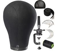 21 Inch Canvas Cork Block Mannequin Head for Wig Making (21"-24")