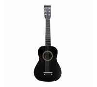21 Inch Classical Guitar 6 String Folk Acoustic Kids Beginners Musical Instrument Small for Beginners and Children Random Colour Compatible with Motor Skills Toy (Black, One Size)