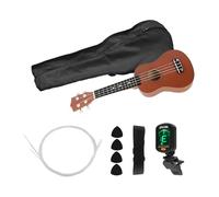 21 Inch Colored Acoustic Soprano Ukulele Ukelele Uke Kit Basswood with Carry Bag Uke Strap Strings Picks Tuner